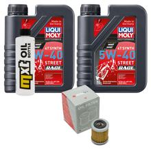 Inspectiepakket 2L 5W-40 + Oliefilter voor Yamaha YFM Bruin 250 ccm
