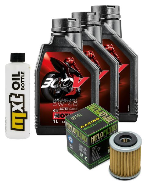 Inspektionspaket 3L 5W-40 + Ölfilter für Yamaha YFM Warrior ER Moto 4 FW Big Bear XG XH 350 ccm Bj. 2004