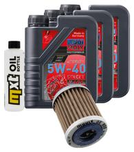 Inspectiepakket 3L 5W-40 + Oliefilter voor Yamaha YFM Warrior ER Moto 4 FW Big Bear XG XH 350 ccm Bj. 2004