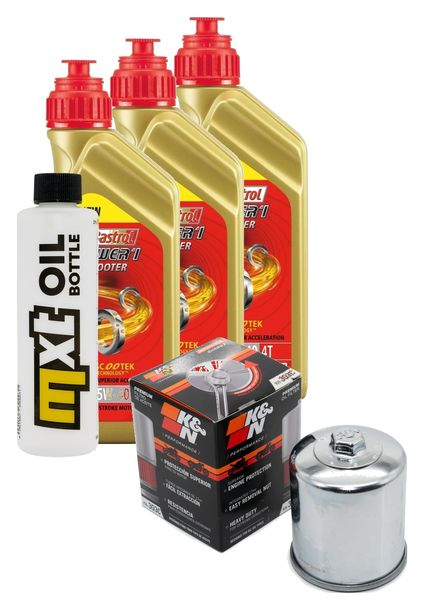 Pacchetto di ispezione 3L 5W-40+filtro olio per Yamaha YFM Kodiak Automatic AR 400 ccm