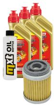 Pacchetto di ispezione 3L 5W-40+filtro olio per Yamaha YFM Kodiak Automatic AR 400 ccm