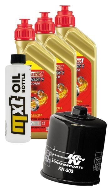 Inspektionspaket 3L 5W-40 + Ölfilter für Yamaha YFM Kodiak Automatic AR Wolverine 450 ccm