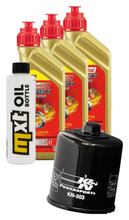 Inspectiepakket 3L 5W-40 + Oliefilter voor Yamaha YFM Kodiak Automatic AR Wolverine 450cc