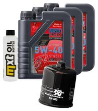 Inspectiepakket 3L 5W-40 + Oliefilter voor Yamaha YFM Kodiak Automatic AR Wolverine 450cc