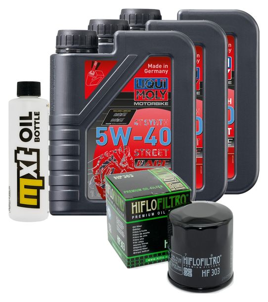 Pacchetto di ispezione 3L 5W-40+filtro olio per Yamaha YXR Rhino Special 450 ccm