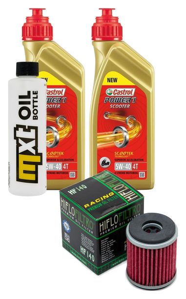 Inspektionspaket 2L 5W-40 + Ölfilter für Yamaha YFM R SE Special Edition YFM25RSE YFM25R YFZ Performance Race X Bill Balance 250 / 450 ccm Bj. 2008 - 2014