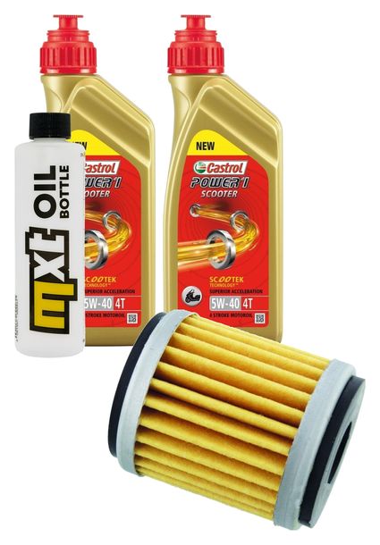 Inspektionspaket 2L 5W-40 + Ölfilter für Yamaha YFM R SE Special Edition YFM25RSE YFM25R YFZ Performance Race X Bill Balance 250 / 450 ccm Bj. 2008 - 2014