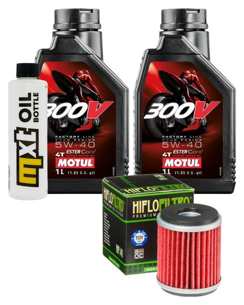 Inspektionspaket 2L 5W-40 + Ölfilter für Yamaha YFM R SE Special Edition YFM25RSE YFM25R YFZ Performance Race X Bill Balance 250 / 450 ccm Bj. 2008 - 2014
