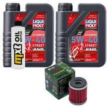 Pacchetto di ispezione 2L 5W-40 + filtro olio per Yamaha YFM R SE Special Edition YFM25RSE YFM25R YFZ Performance Race X Bill Balance 250 / 450 ccm Anno 2008 - 2014
