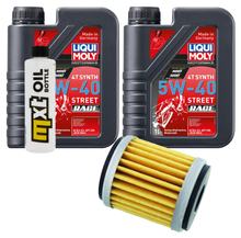 Pacchetto di ispezione 2L 5W-40 + filtro olio per Yamaha YFM R SE Special Edition YFM25RSE YFM25R YFZ Performance Race X Bill Balance 250 / 450 ccm Anno 2008 - 2014