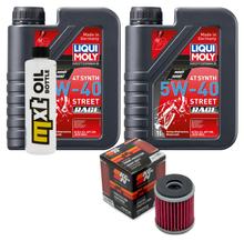 Pacchetto di ispezione 2L 5W-40 + filtro olio per Yamaha YFM R SE Special Edition YFM25RSE YFM25R YFZ Performance Race X Bill Balance 250 / 450 ccm Anno 2008 - 2014