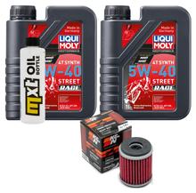 Pacchetto di ispezione 2L 5W-40 + filtro olio per Yamaha YFM R SE Special Edition YFM25RSE YFM25R YFZ Performance Race X Bill Balance 250 / 450 ccm Anno 2008 - 2014