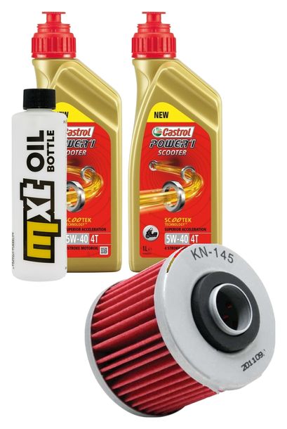 Inspektionspaket 2L 5W-40 + Ölfilter für Yamaha YFM R Grizzly Hunter 600 / 700 ccm Bj. 2018 - 2019