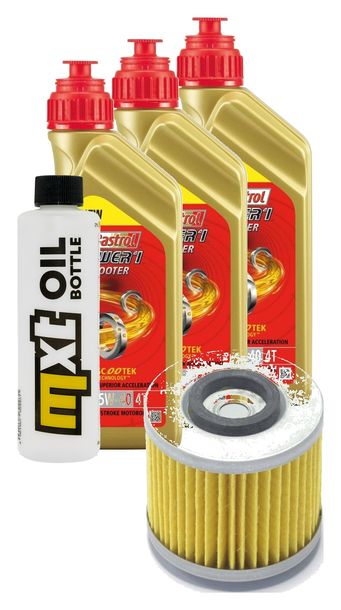 Inspektionspaket 3L 5W-40 + Ölfilter für Yamaha YFM Raptor R Performance 700 ccm