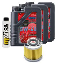 Inspektionspaket 3L 5W-40 + Ölfilter für Yamaha YFM Raptor R Performance 700 ccm