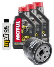 Kit d'inspection 3L 10W-40 + filtre à huile + 2 bougies pour Suzuki DL V-Strom SV S SF 650 ccm Année 2017