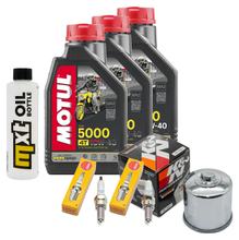 Pacchetto di ispezione 3L 10W-40 + filtro olio + 2x candela per Suzuki DL V-Strom SV S SF 650 ccm Anno 2017