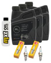 Inspection package 3L 10W-40 + oil filter + 2x spark plug for Suzuki DL V-Strom SV S SF 650 ccm Year 2017