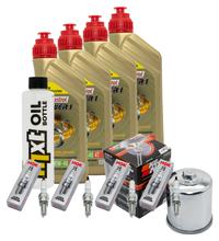 Inspection package 4L 10W-40 + oil filter + 4x spark plug for Kawasaki Z 900 ccm Year 2017 - 2019