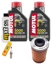 Kit d'inspection 2L 10W-40 + filtre à huile + 1x bougie pour KTM Duke 125 ccm Année 2016 - 2020