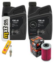 Kit d'inspection 2L 10W-40 + filtre à huile + 1x bougie pour KTM Duke 125 ccm Année 2016 - 2020