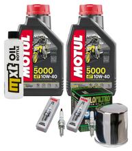 Kit d'inspection 2L 10W-40 + filtre à huile + 2 bougies pour Kawasaki Vulcan S Z 650 ccm Année 2017 - 2021
