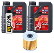 Inspektionspaket 2L 10W-50 + Ölfilter für Kawasaki KLR 250 / 650 ccm Bj. 2004 - 2014