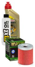 Inspektionspaket 1L 10W-40 + Ölfilter für Kawasaki KLX L 125 ccm Bj. 2004 - 2006
