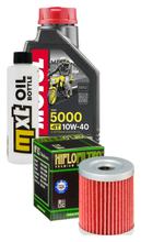 Paquet d'inspection 1L 10W-40+filtre à huile pour Kawasaki KLX L 125 ccm Année 2004 - 2006