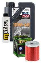 Inspektionspaket 1L 10W-40 + Ölfilter für Kawasaki KLX L 125 ccm Bj. 2004 - 2006