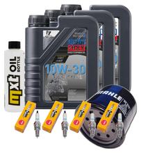 Paquete de inspección 3L 10W-30 + filtro de aceite + 4 bujías para Honda CBR F 600 ccm Año 2013