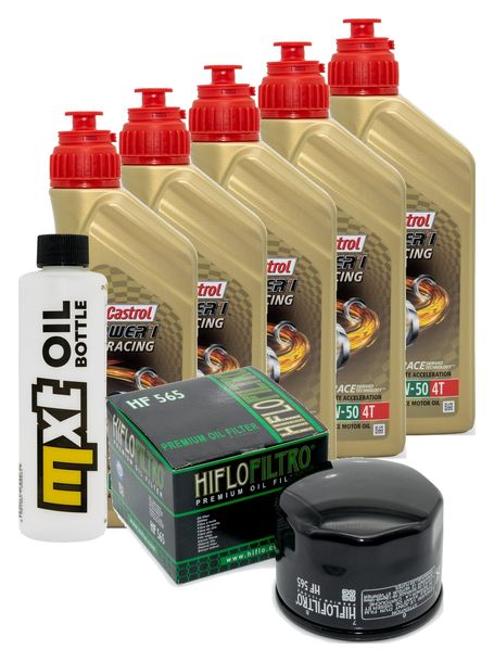 Pacchetto di ispezione 5L 10W-50 + filtro olio per Moto Guzzi Audace 1400 ccm Anno 2016 - 2020