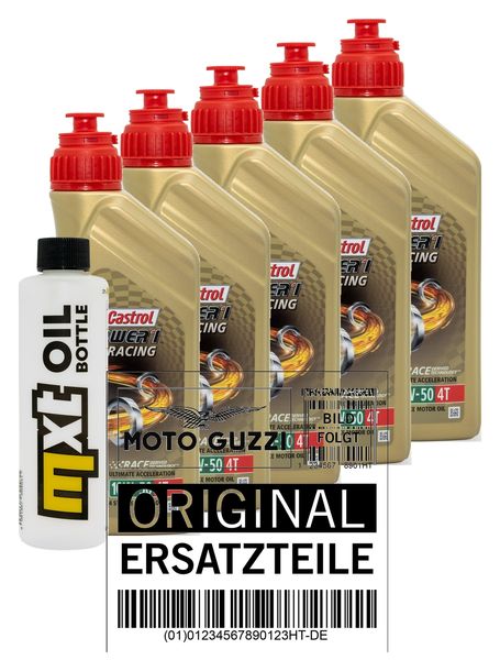 Inspektionspaket 5L 10W-50 + Ölfilter für Moto Guzzi Audace 1400 ccm Bj. 2016 - 2020