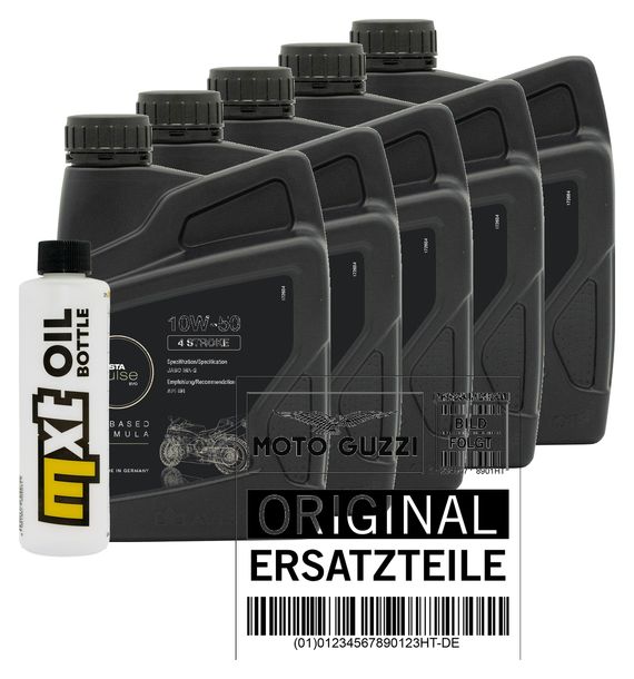 Inspection package 5L 10W-50 + oil filter for Moto Guzzi Audace 1400 ccm Year 2016 - 2020