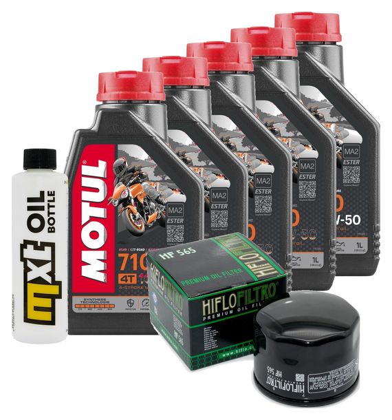 Inspektionspaket 5L 10W-50 + Ölfilter für Moto Guzzi Audace 1400 ccm Bj. 2016 - 2020