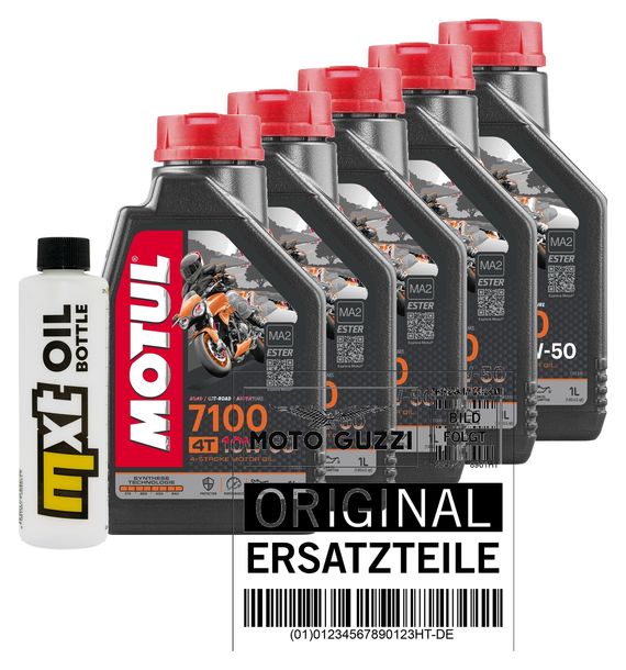 Inspection package 5L 10W-50 + oil filter for Moto Guzzi Audace 1400 ccm Year 2016 - 2020