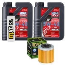 Paquete de inspección 2L 5W-40 + filtro de aceite para Aprilia RS4 i.e. 125 ccm Año 2017