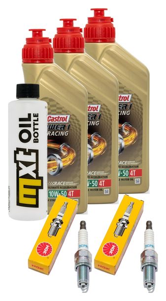 Inspektionspaket 3L 10W-50 + Ölfilter + 2x Zündkerze für BMW F GS ESA 700 ccm Bj. 2017