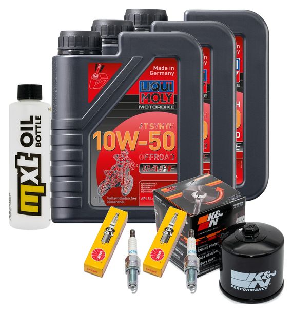 Inspektionspaket 3L 10W-50 + Ölfilter + 2x Zündkerze für BMW F GS ESA 700 ccm Bj. 2017