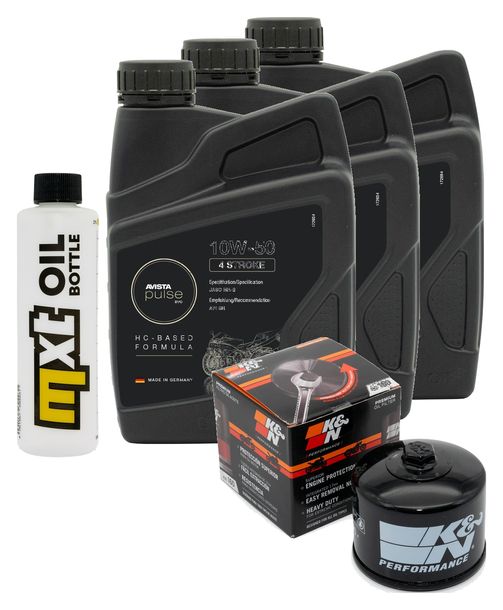 Inspektionspaket 3L 10W-50 + Ölfilter + 2x Zündkerze für BMW F GS ESA 700 ccm Bj. 2017