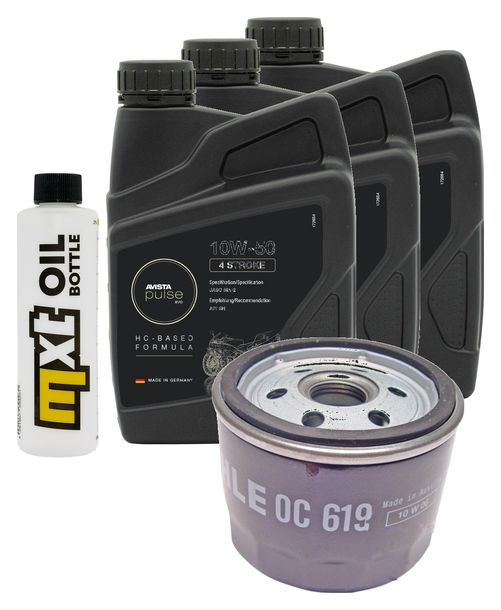 Inspektionspaket 3L 10W-50 + Ölfilter + 2x Zündkerze für BMW F GS ESA 700 ccm Bj. 2017