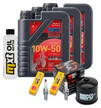 Inspekční sada 3L 10W-50 + olejový filtr + 2x zapalovací svíčka pro BMW F GS ESA 700 ccm r.v. 2017