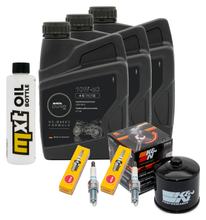 Pacote de Inspeção 3L 10W-50 + Filtro de Óleo + 2x Vela de Ignição para BMW F GS ESA 700 ccm Ano. 2017