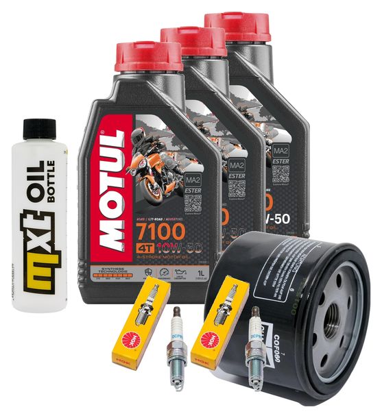 Inspektionspaket 3L 10W-50 + Ölfilter + 2x Zündkerze für BMW F GT 800 ccm Bj. 2017 - 2018