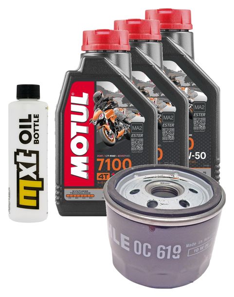 Inspektionspaket 3L 10W-50 + Ölfilter + 2x Zündkerze für BMW F GT 800 ccm Bj. 2017 - 2018
