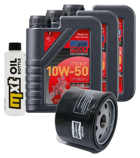 Inspektionspaket 3L 10W-50 + Ölfilter + 2x Zündkerze für BMW F GT 800 ccm Bj. 2017 - 2018