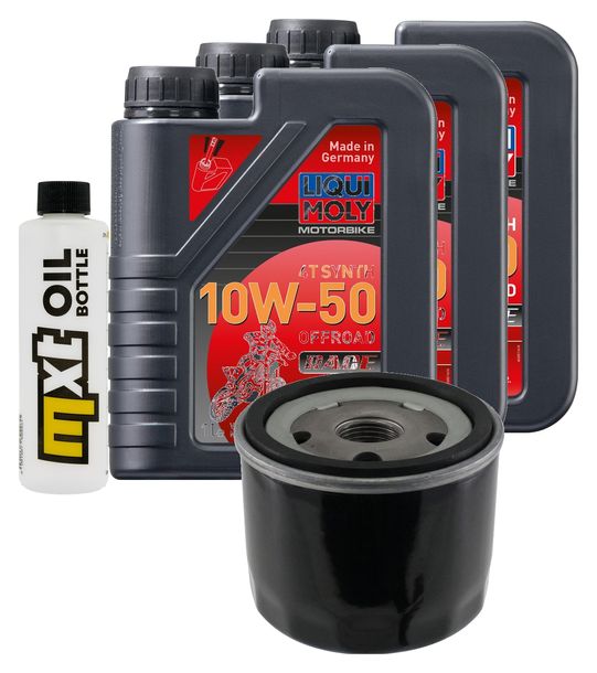 Inspektionspaket 3L 10W-50 + Ölfilter + 2x Zündkerze für BMW F GT 800 ccm Bj. 2017 - 2018