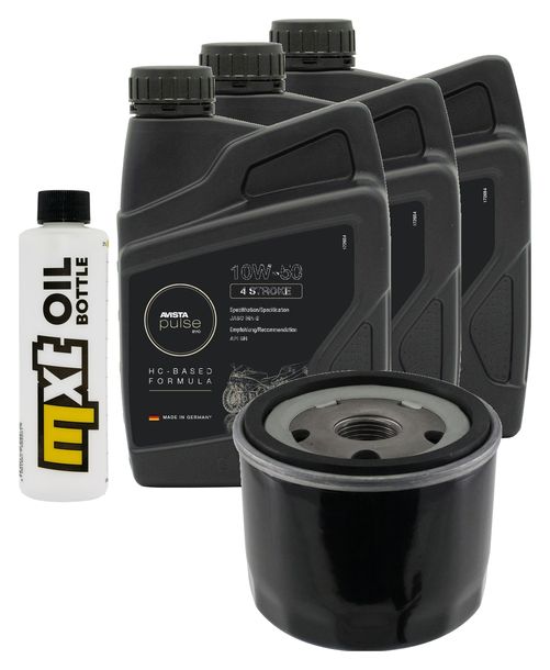 Inspektionspaket 3L 10W-50 + Ölfilter + 2x Zündkerze für BMW F GT 800 ccm Bj. 2017 - 2018