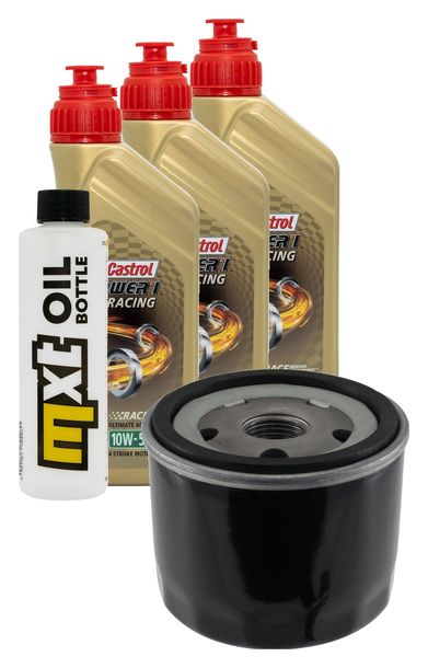 Inspektionspaket 3L 10W-50 + Ölfilter + 2x Zündkerze für BMW F GT 800 ccm Bj. 2017 - 2018