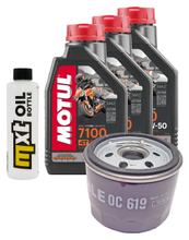 Pacote de Inspeção 3L 10W-50 + Filtro de Óleo + 2x Vela de Ignição para BMW F GT 800 ccm Ano de Fabricação 2017 - 2018
